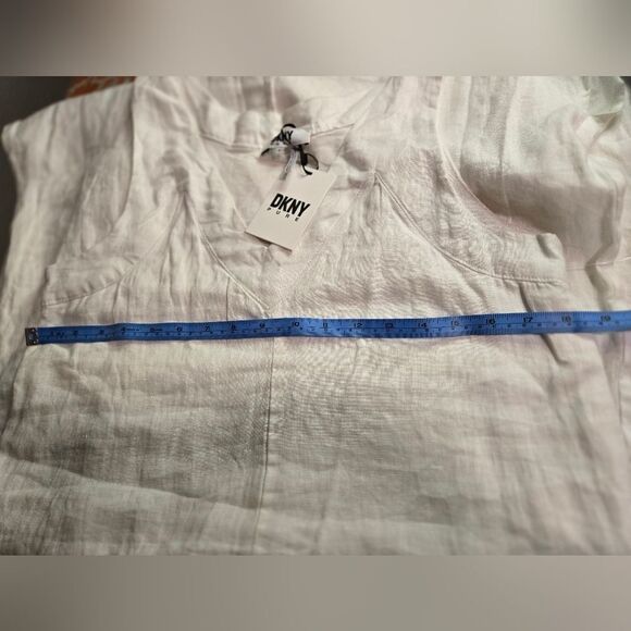 Pur White Sleeveless Slit Sundress Resort Wear - Picture 7 of 8